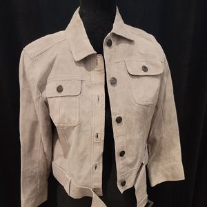 Womens Proenza Schouler for Target Suede Jacket Size: M Color: Little Grey